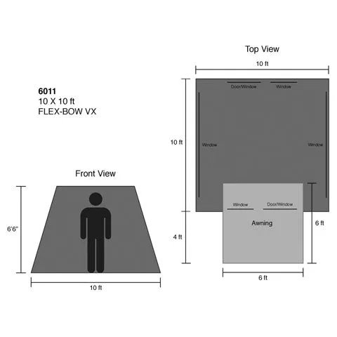 Kodiak Canvas 10x10 6 Person Flex-Bow VX