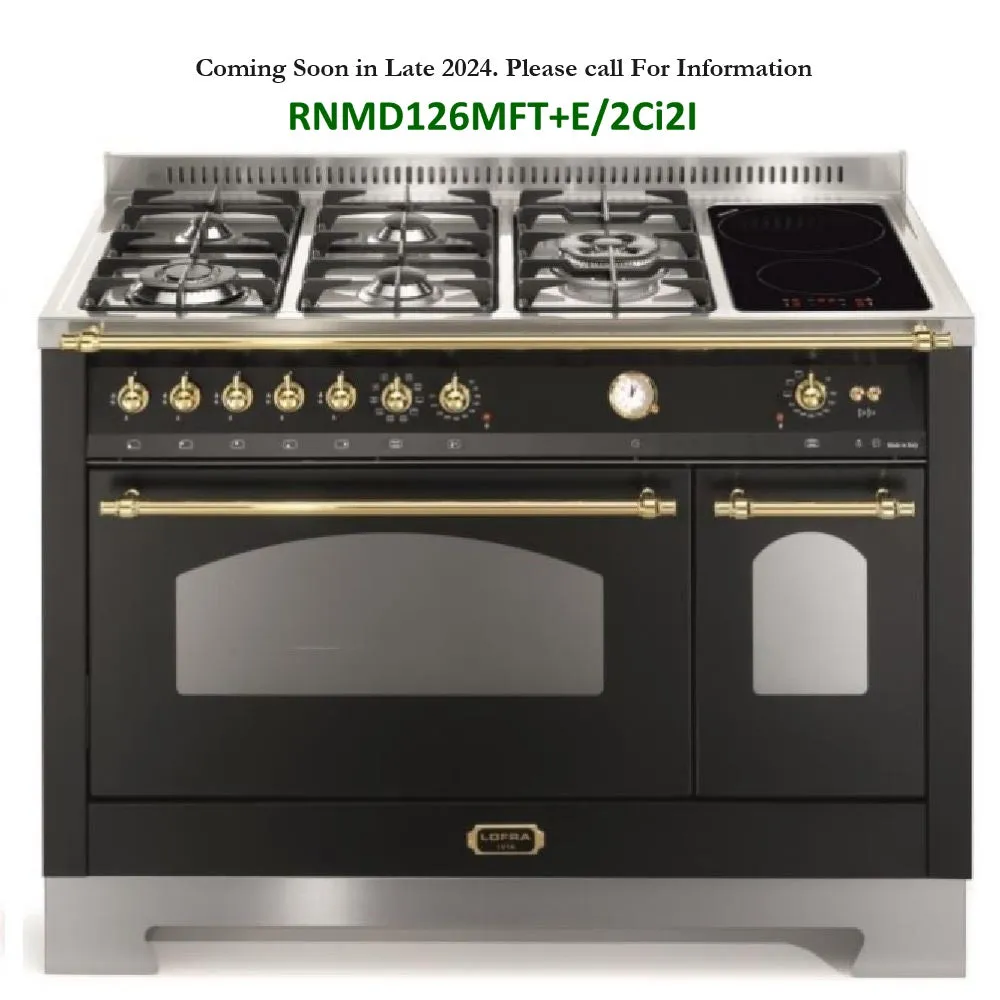 Lofra Dolcecita RNMD 126MFT E/2Ci Gas Dual Fuel Range Cooker,2 Ceramic Zones 120cm