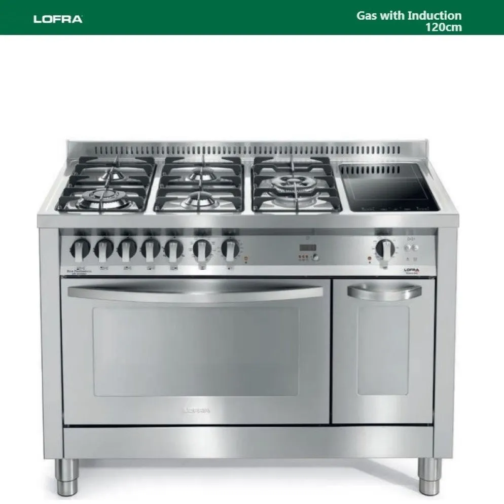 Lofra Dolcecita RNMD 126MFT E/2Ci Gas Dual Fuel Range Cooker,2 Ceramic Zones 120cm