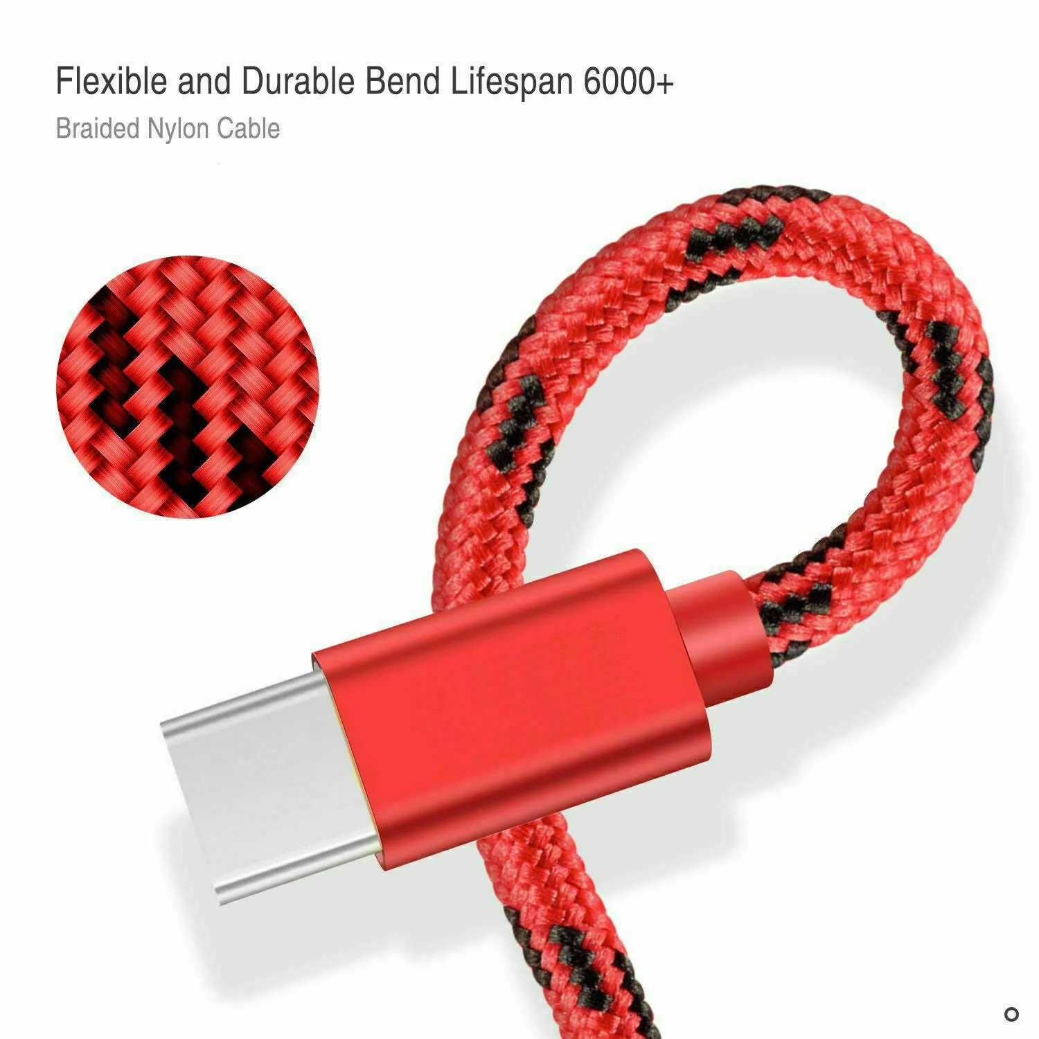 Micro USB 2.0 Fast Charging Charger Cable Cord Braided For Samsung S7 Edge S6 S5 S4 Android LG Huawei HTC (2M Black)
