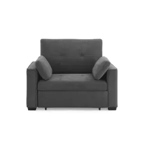 Nantucket Twin Size Sleeper in Charcoal