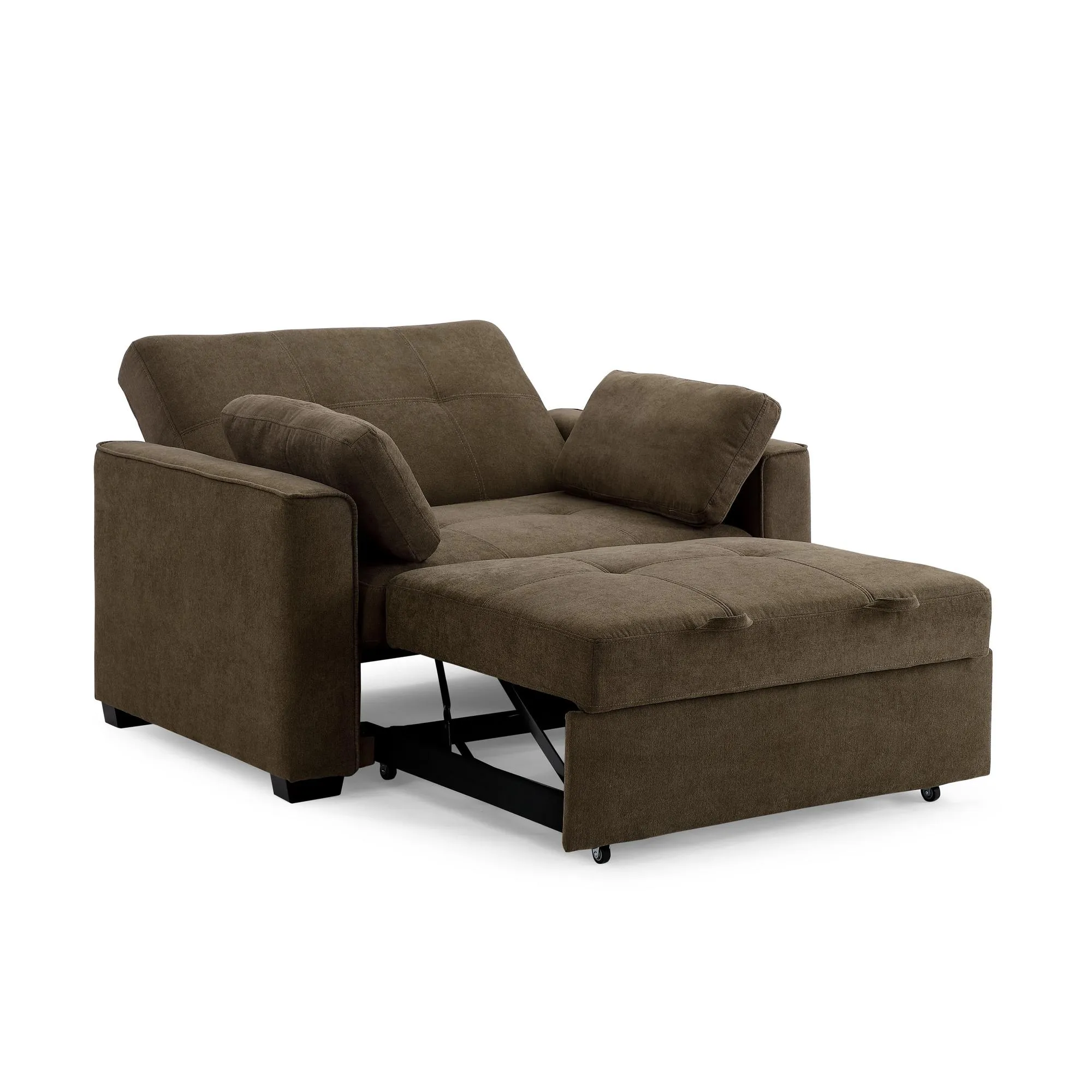 Nantucket Twin Size Sleeper in Charcoal
