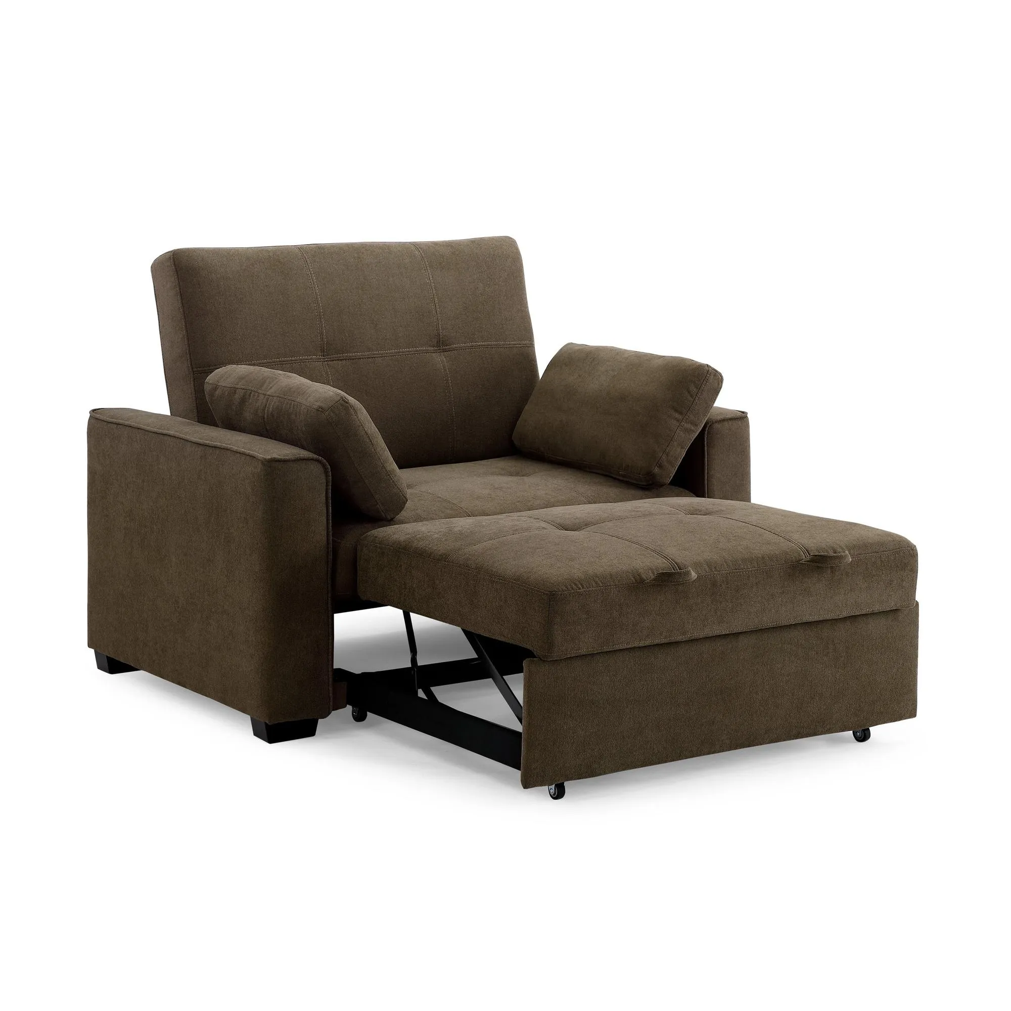 Nantucket Twin Size Sleeper in Charcoal