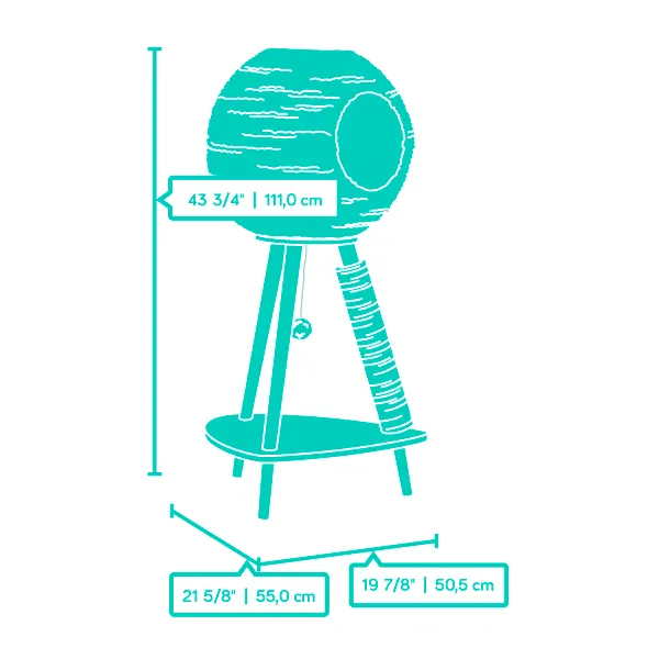 Natural Sphere Cat Tower