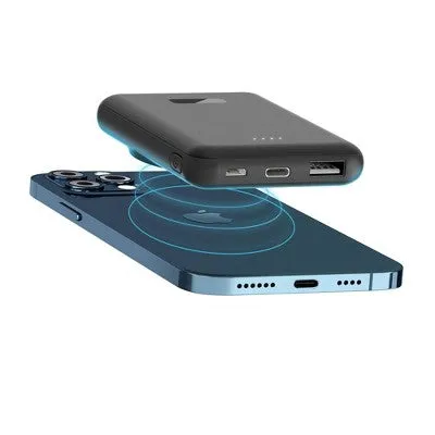 New - Just Wireless 5000mAh Dual Port Portable Power Bank - Black