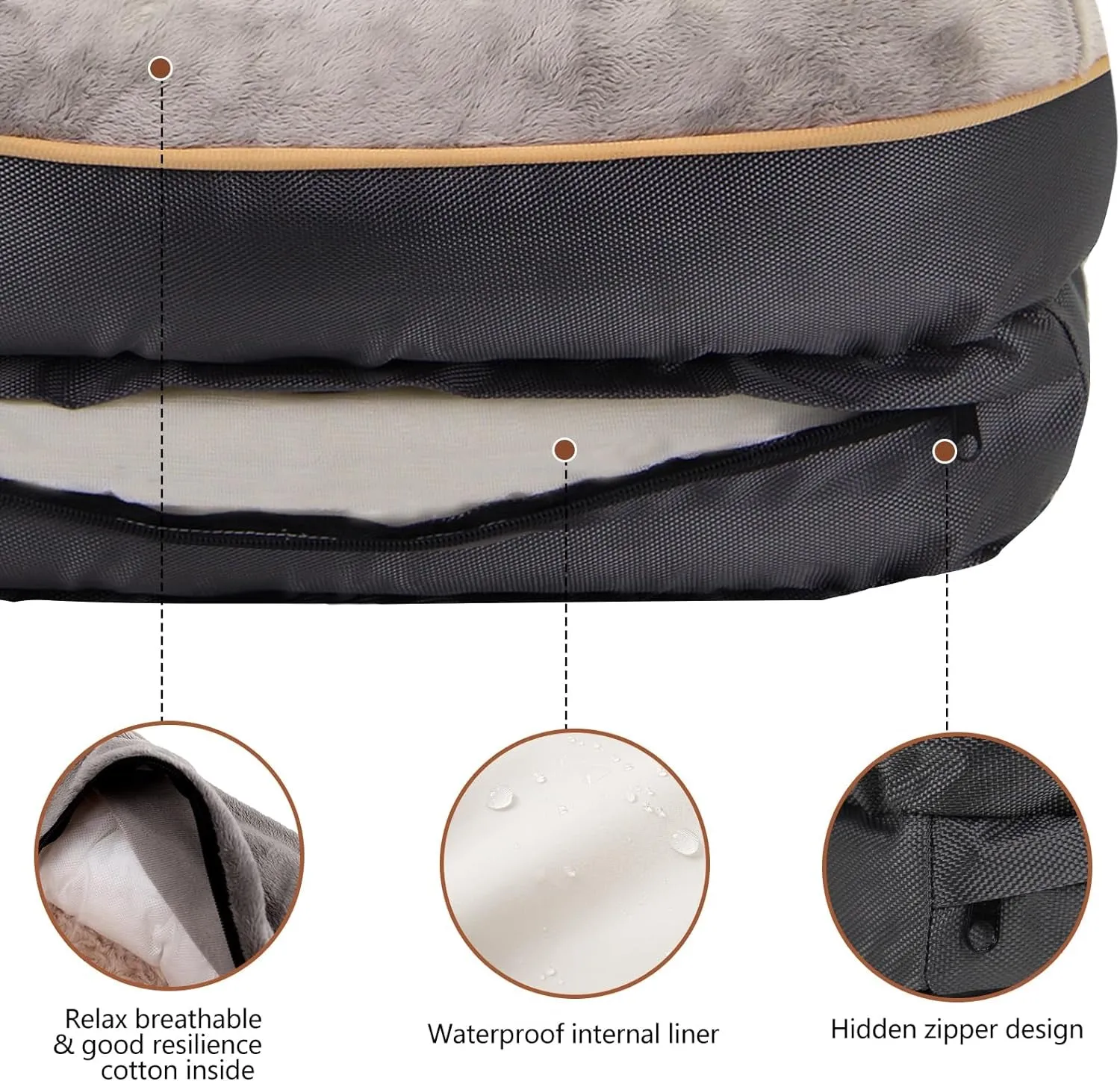 Orthopedic Memory Foam Dog Bed