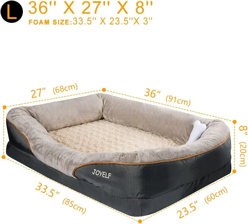 Orthopedic Memory Foam Dog Bed