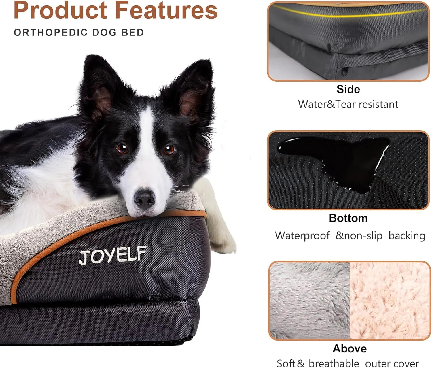 Orthopedic Memory Foam Dog Bed