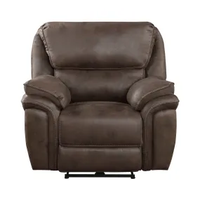 Proctor Brown Microfiber Power Reclining Chair