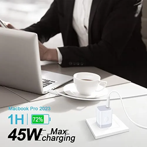 Samsung Galaxy S24 Charger 45W Super Fast USB C Charger Block Type C Charger Adapter for Galaxy S24 A15 S23 A14 A54 S22 S21 S20 S9 A13 A53 A03s,iPhone 15 14 13 12 11 Pro Max,iPad,Google Pixel 8 Pro 7a