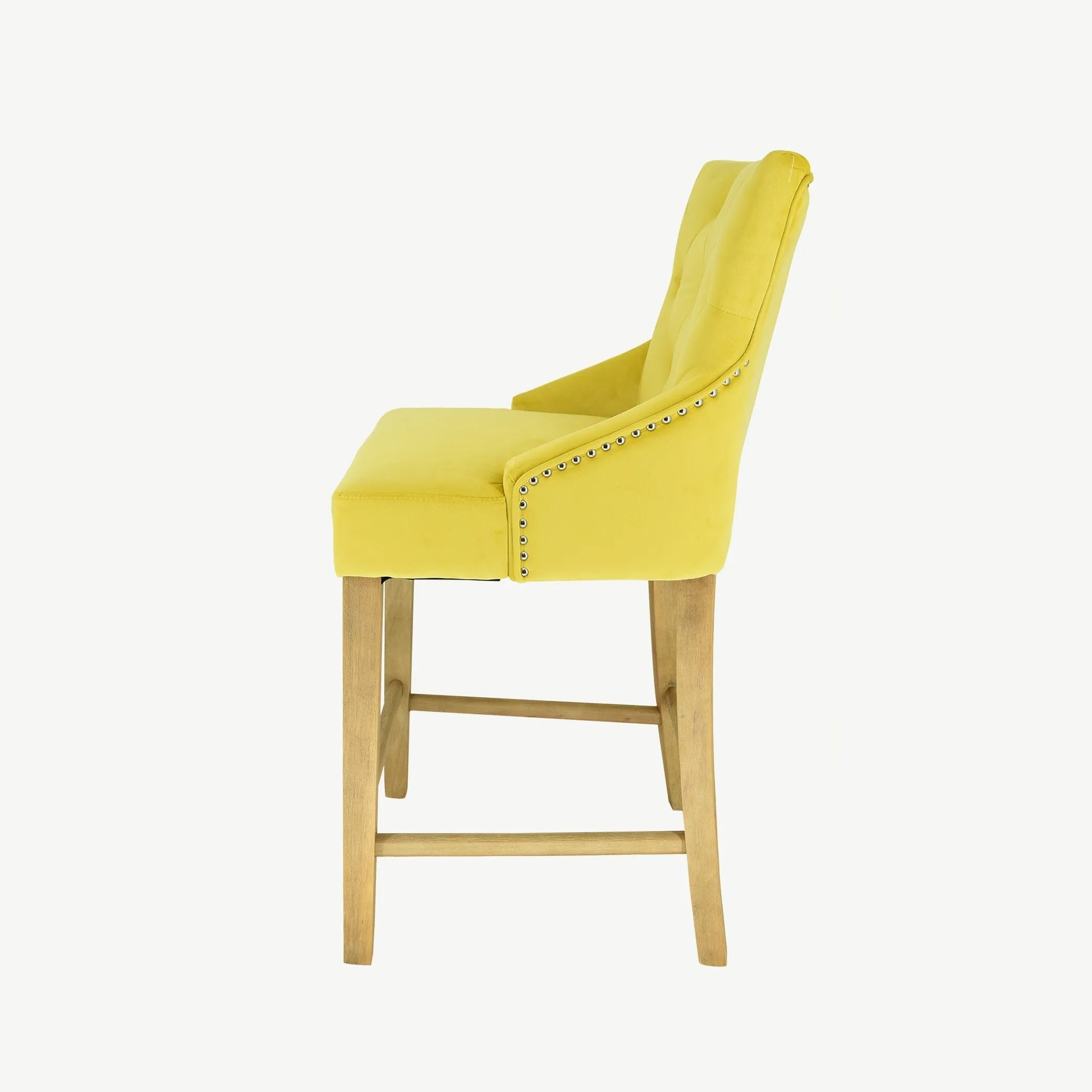 Sandy Bar Stool Gold Velvet