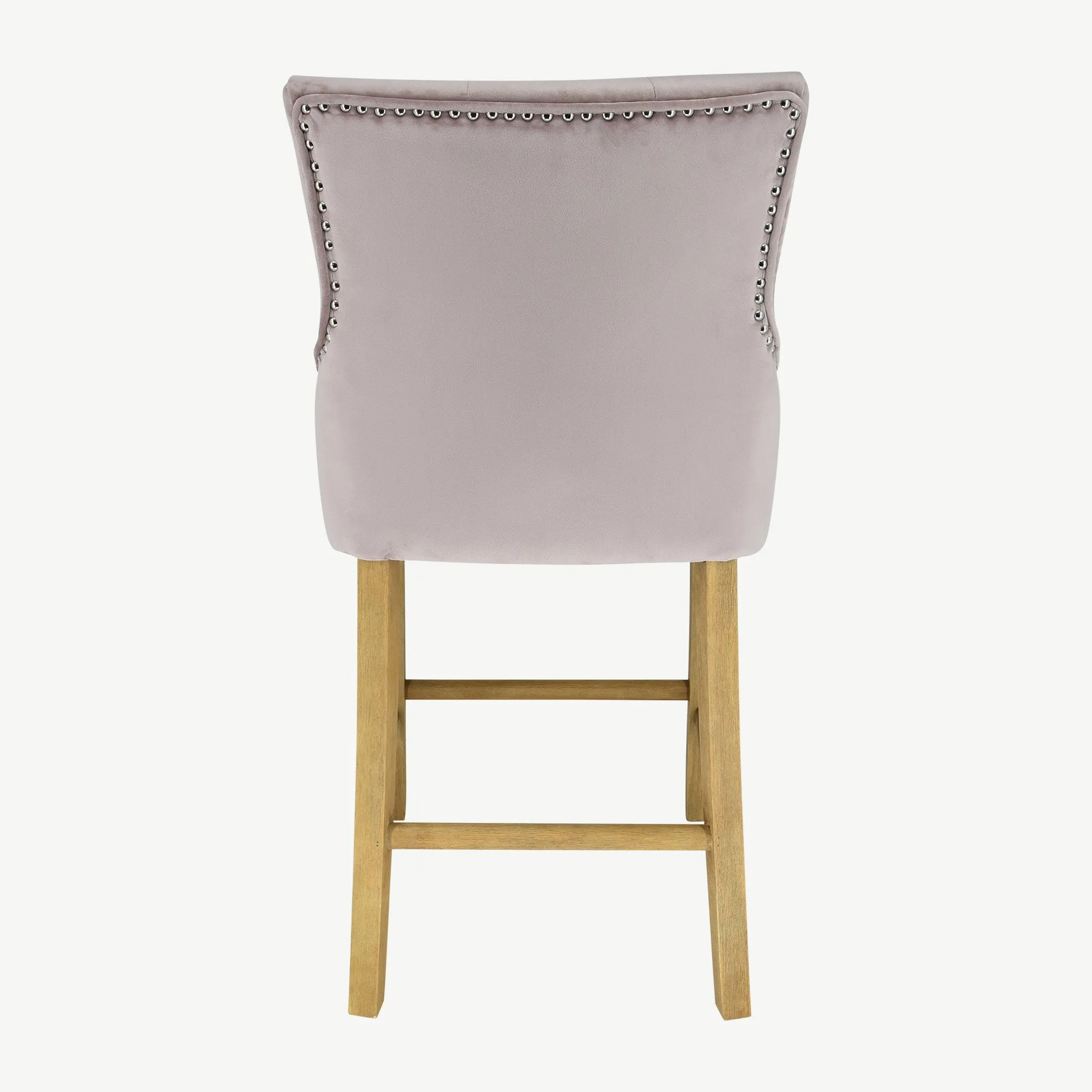 Sandy Bar Stool Pink Velvet