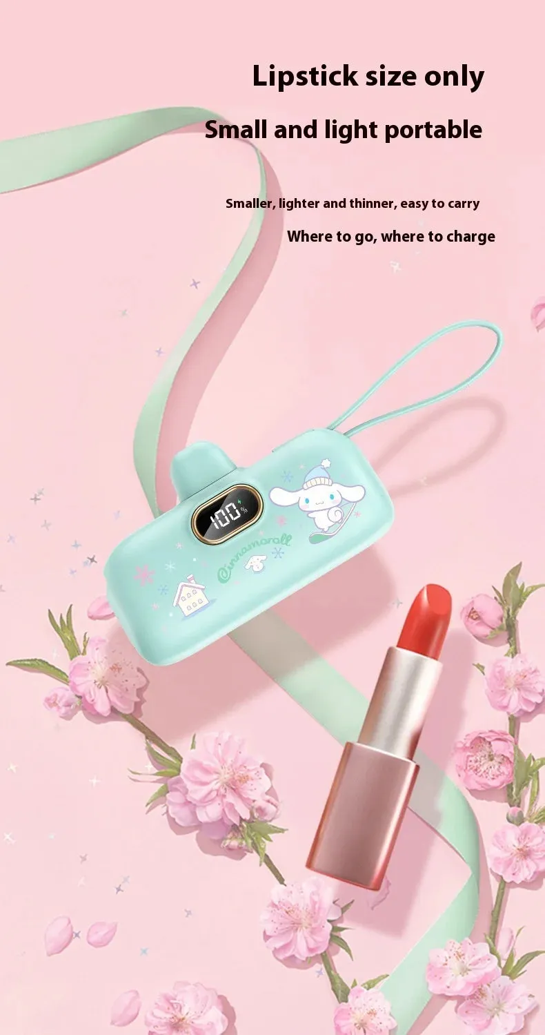 Sanrio Wireless Power Bank – Mini Capsule, Fast Charging