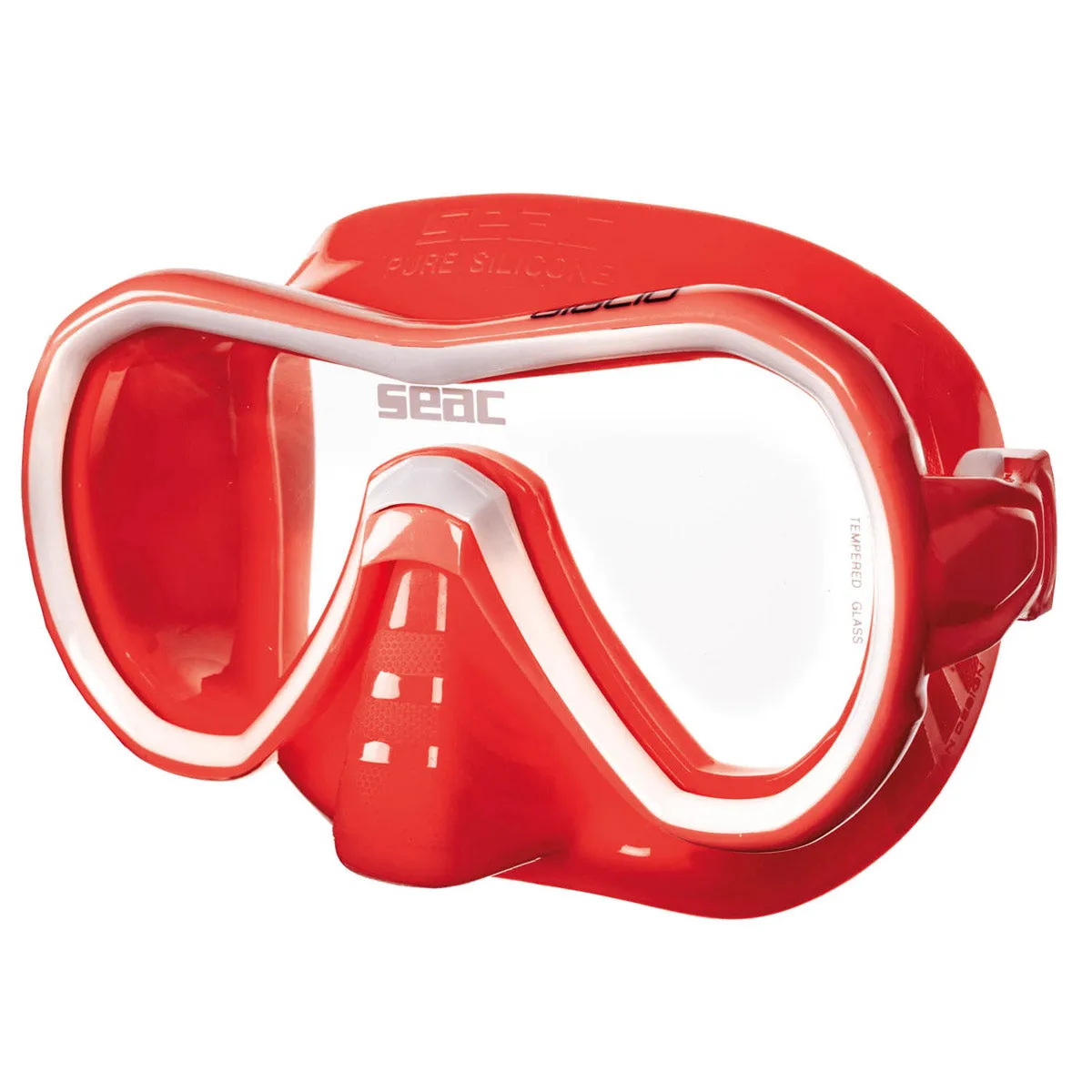 SEAC Giglio Snorkeling and Swimming Soft Silicon Mask, Single Lens