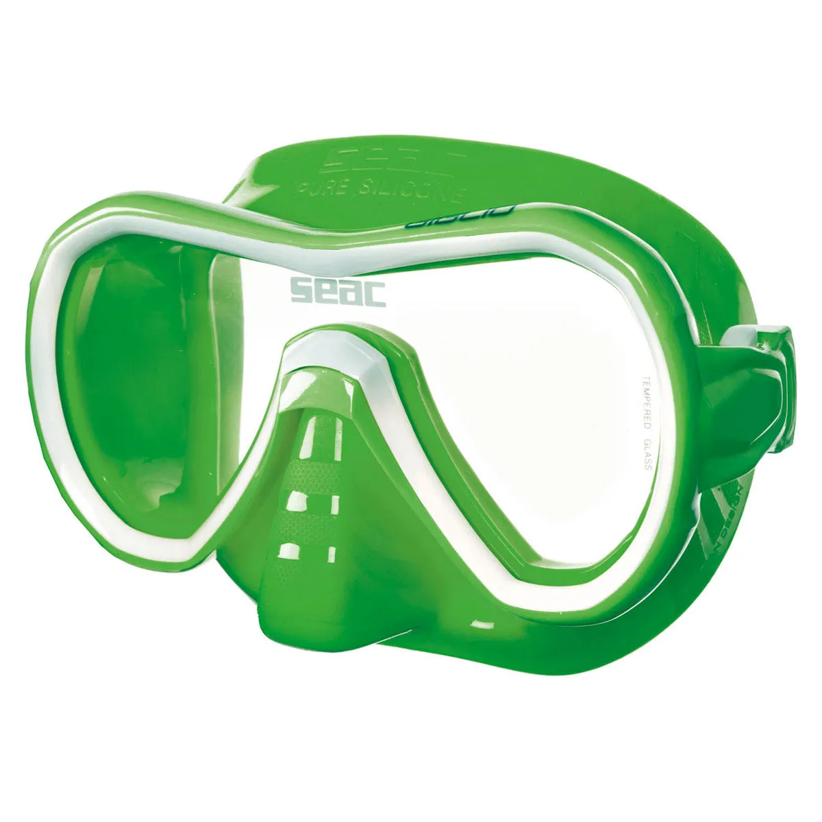 SEAC Giglio Snorkeling and Swimming Soft Silicon Mask, Single Lens