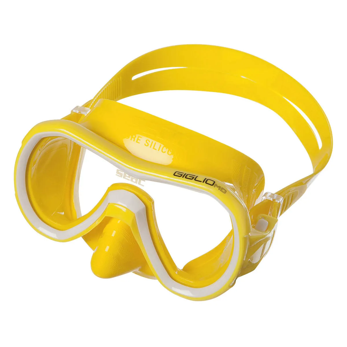SEAC Giglio Snorkeling and Swimming Soft Silicon Mask, Single Lens