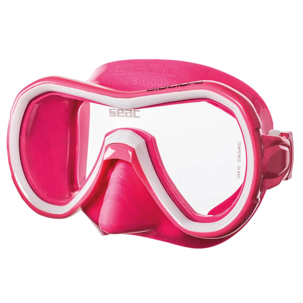 SEAC Giglio Snorkeling and Swimming Soft Silicon Mask, Single Lens