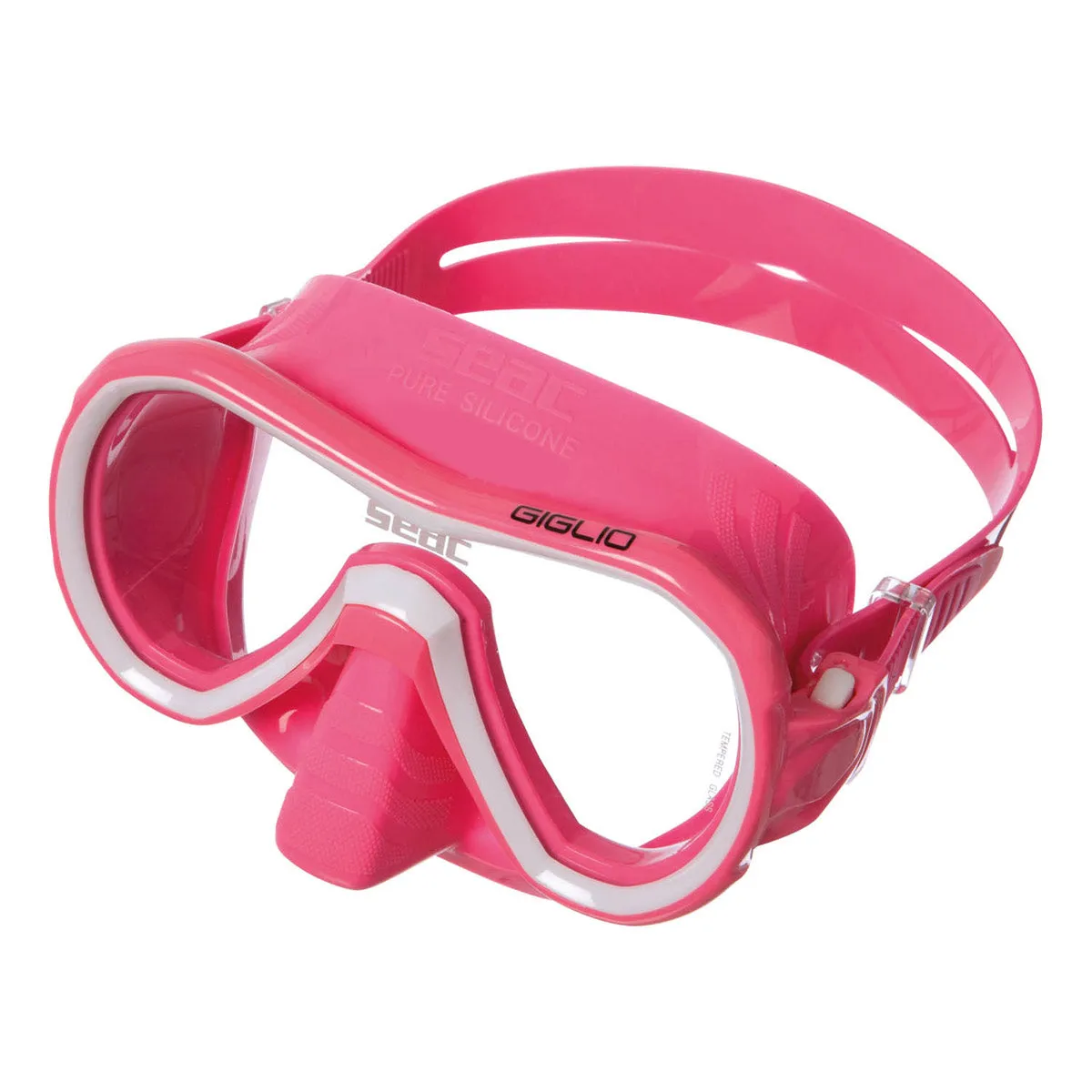 SEAC Giglio Snorkeling and Swimming Soft Silicon Mask, Single Lens