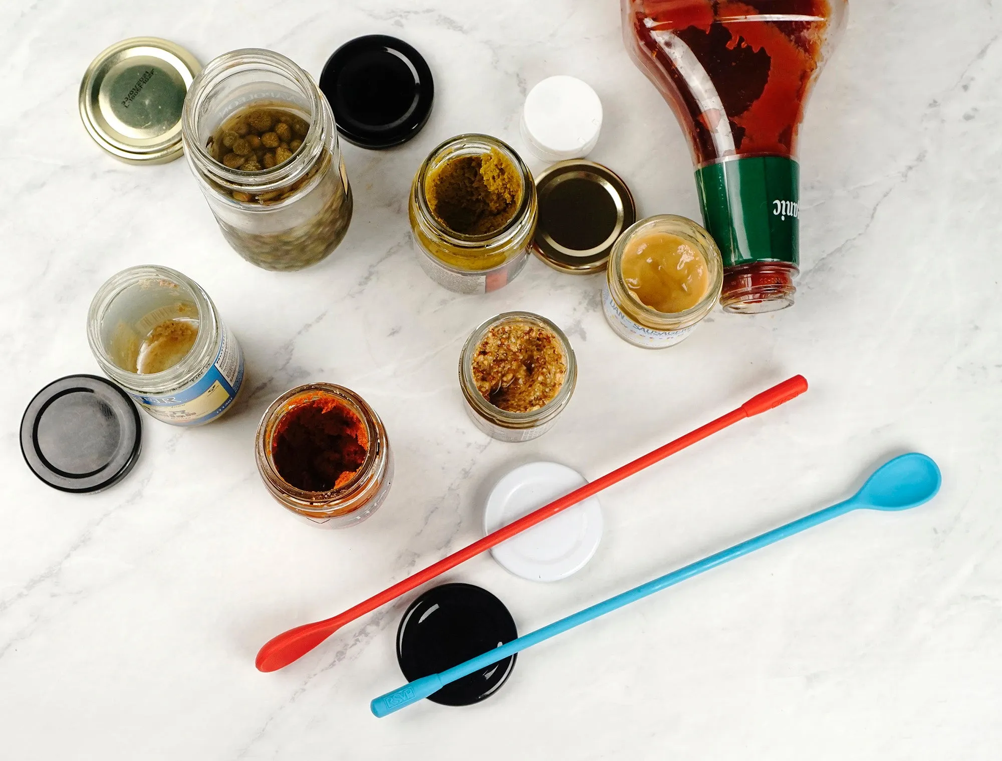 Silicone Stir Spoons Set Of 2 - 10In