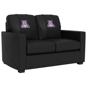 Silver Loveseat with Arizona Wildcats Logo