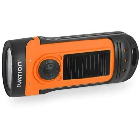 Solar & Hand Crank Rechargeable Flashlight