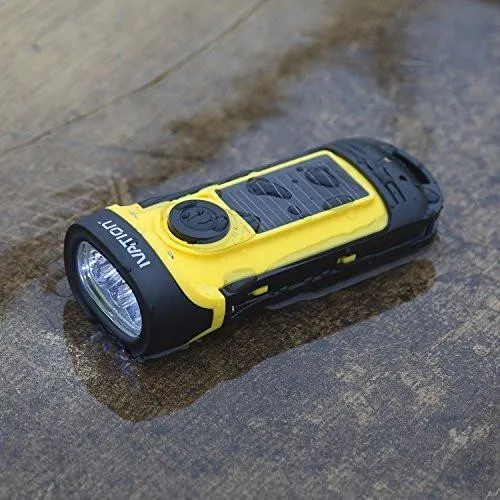 Solar & Hand Crank Rechargeable Flashlight