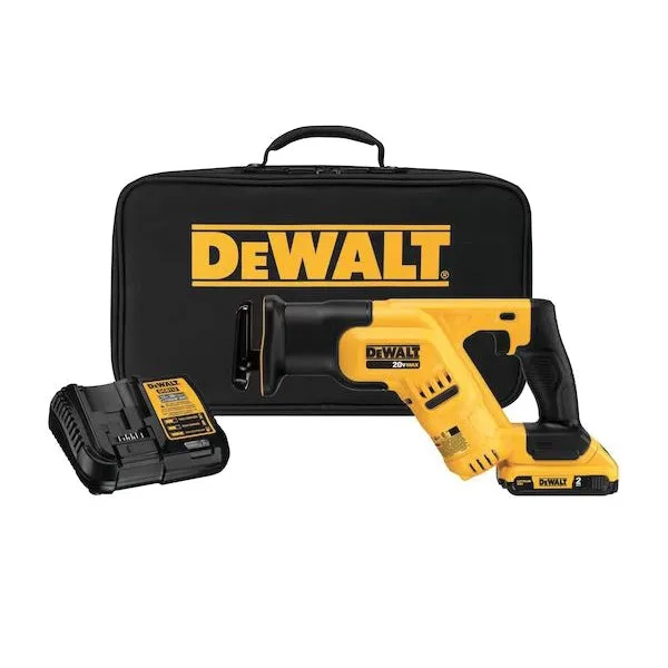 STANLEY® DCS387D1 Compact Cordless Reciprocating Saw Kit, Tool/Kit: Kit, 1-1/8 in L Stroke, 20 V, Lithium-Ion Battery