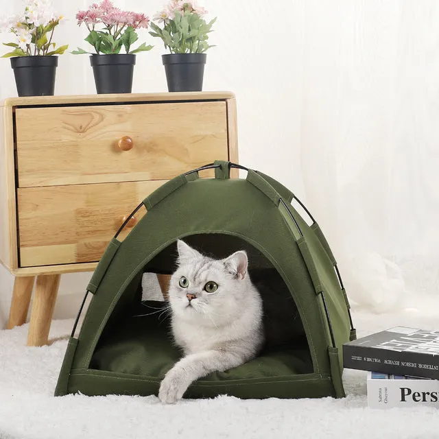 Tail-Trooper Cat Tent Bed
