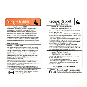 Tip Card R-4: How to Cook Rabbit Recipes