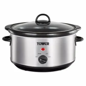 Tower 3.5L Slow Cooker - Stainless Steel | T16039Y