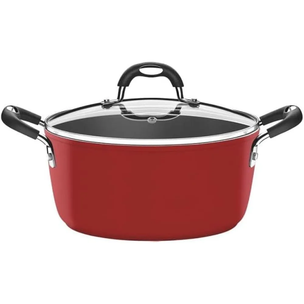 Tramontina Brazil  Monaco Induction 7 Pieces Black Aluminum Cookware Set with Interior and Exterior Starflon Premium PFOA Free Nonstick Coating