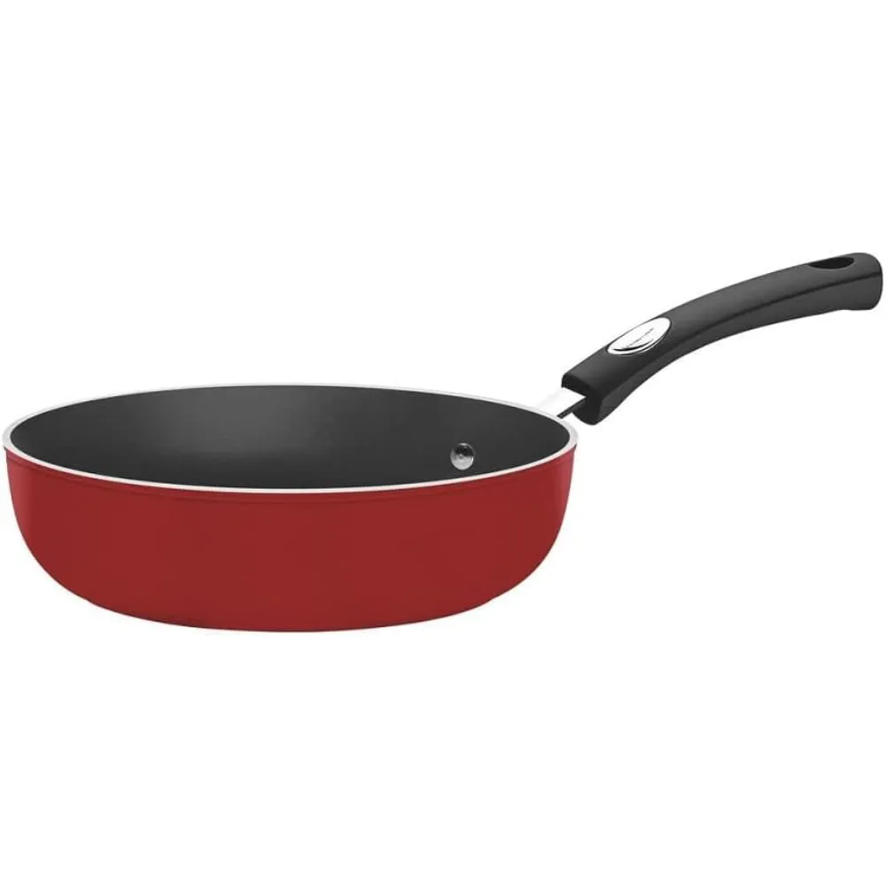 Tramontina Brazil  Monaco Induction 7 Pieces Black Aluminum Cookware Set with Interior and Exterior Starflon Premium PFOA Free Nonstick Coating