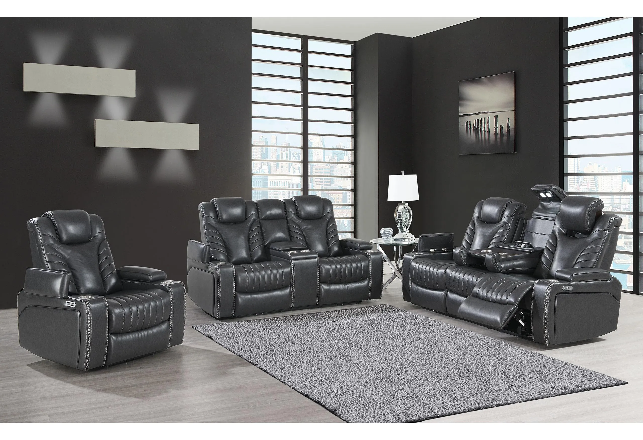 U1677 Blanche Power Reclining Sofa