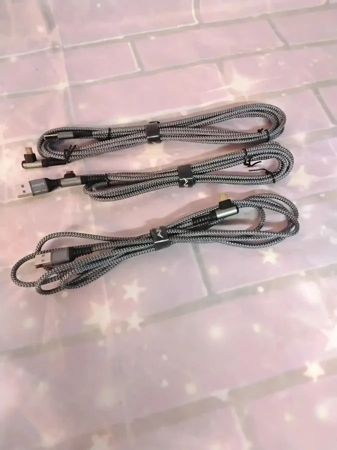 USB-A To Micro-USB Right Angle 3 Pack
