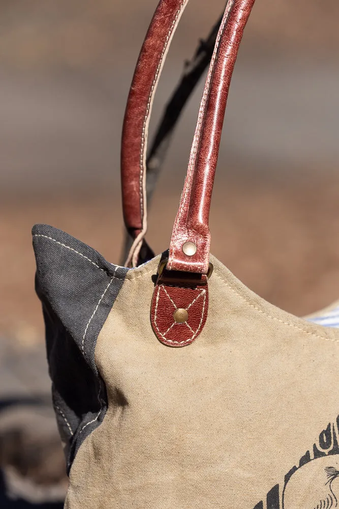 Vintage Portrait Canvas Tote Bag