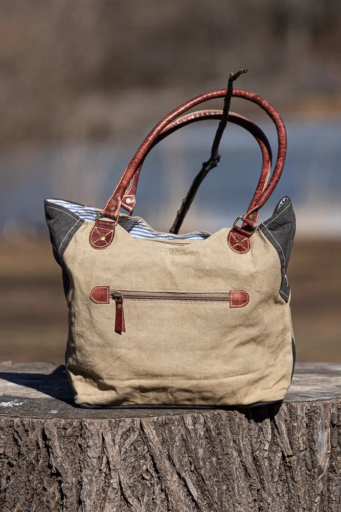 Vintage Portrait Canvas Tote Bag