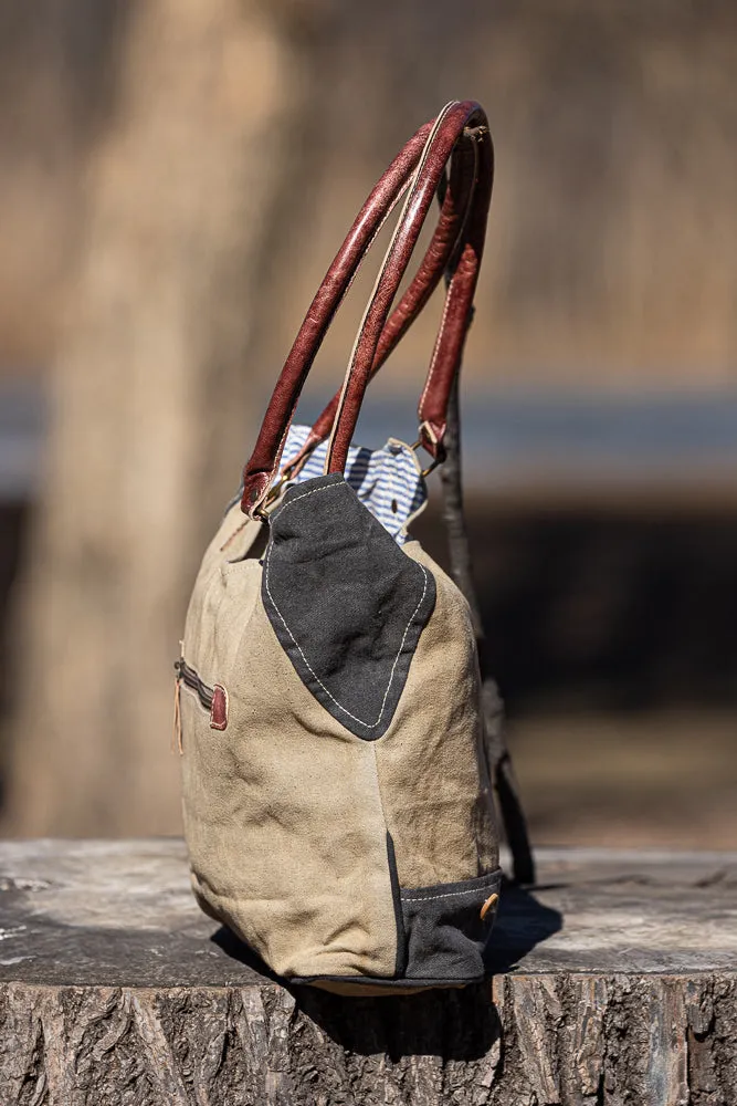 Vintage Portrait Canvas Tote Bag