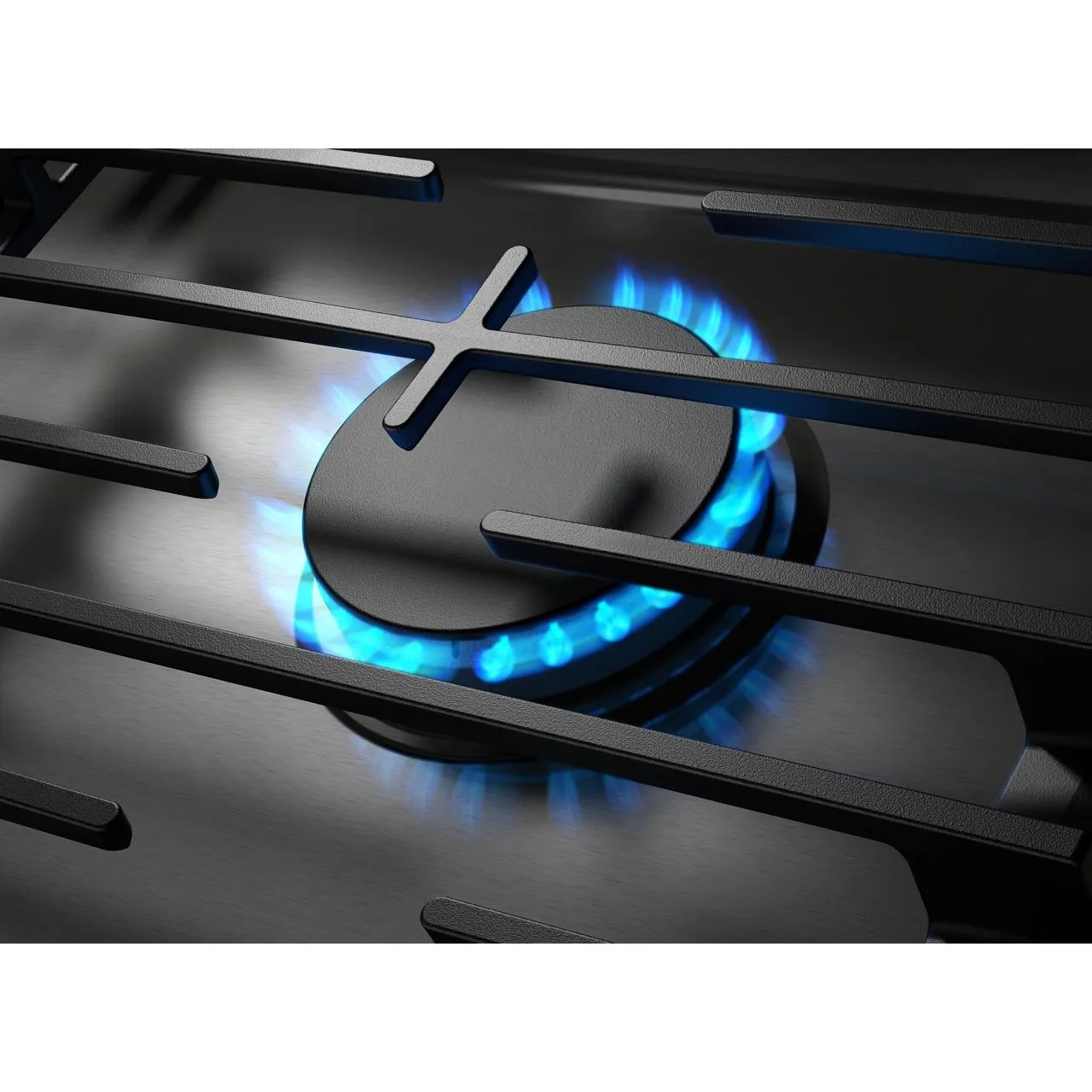 Whirlpool 30-inch Built-in Gas Cooktop with EZ-2-Lift™ Hinged Cast-Iron Grates WCGK5030PS
