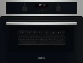 Zanussi ZVENM7XN Compact Oven with Microwave and Grill Functions, Stainless Steel